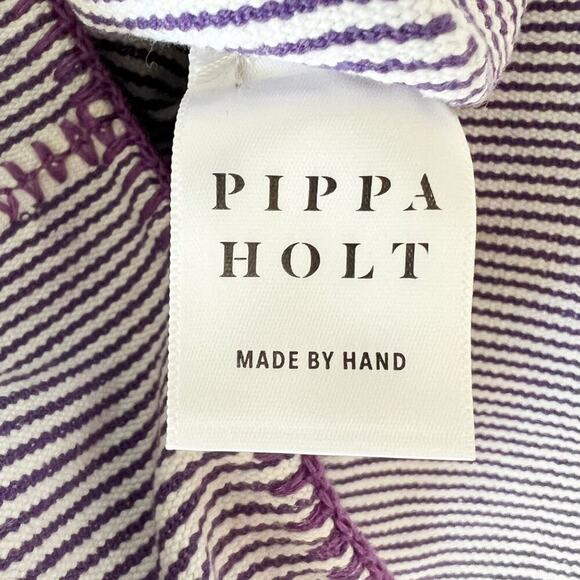 Pippa Holt Kaftan No.66 Limited Edition Purple Cotton Embroidered - Picture 7 of 9